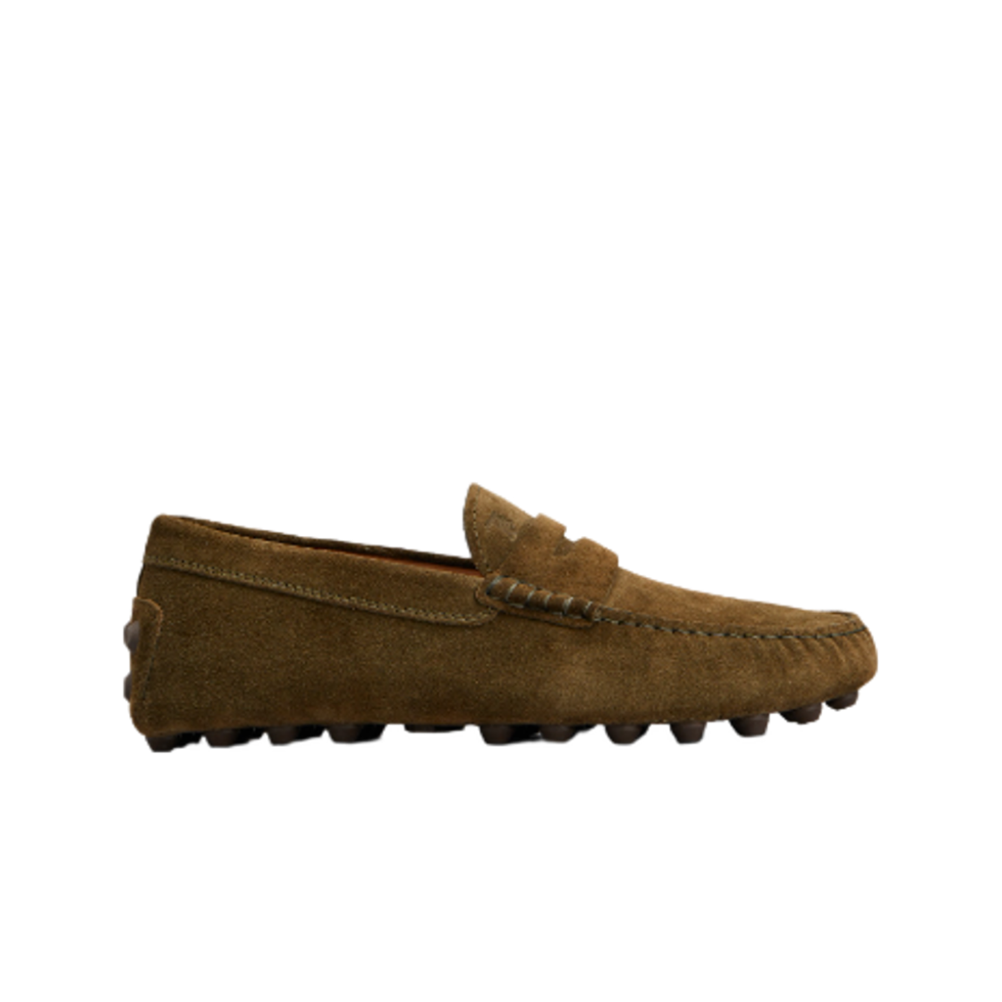 XXM52K00640RE09996 Tod's Gommino Bubble in Suede Khaki
