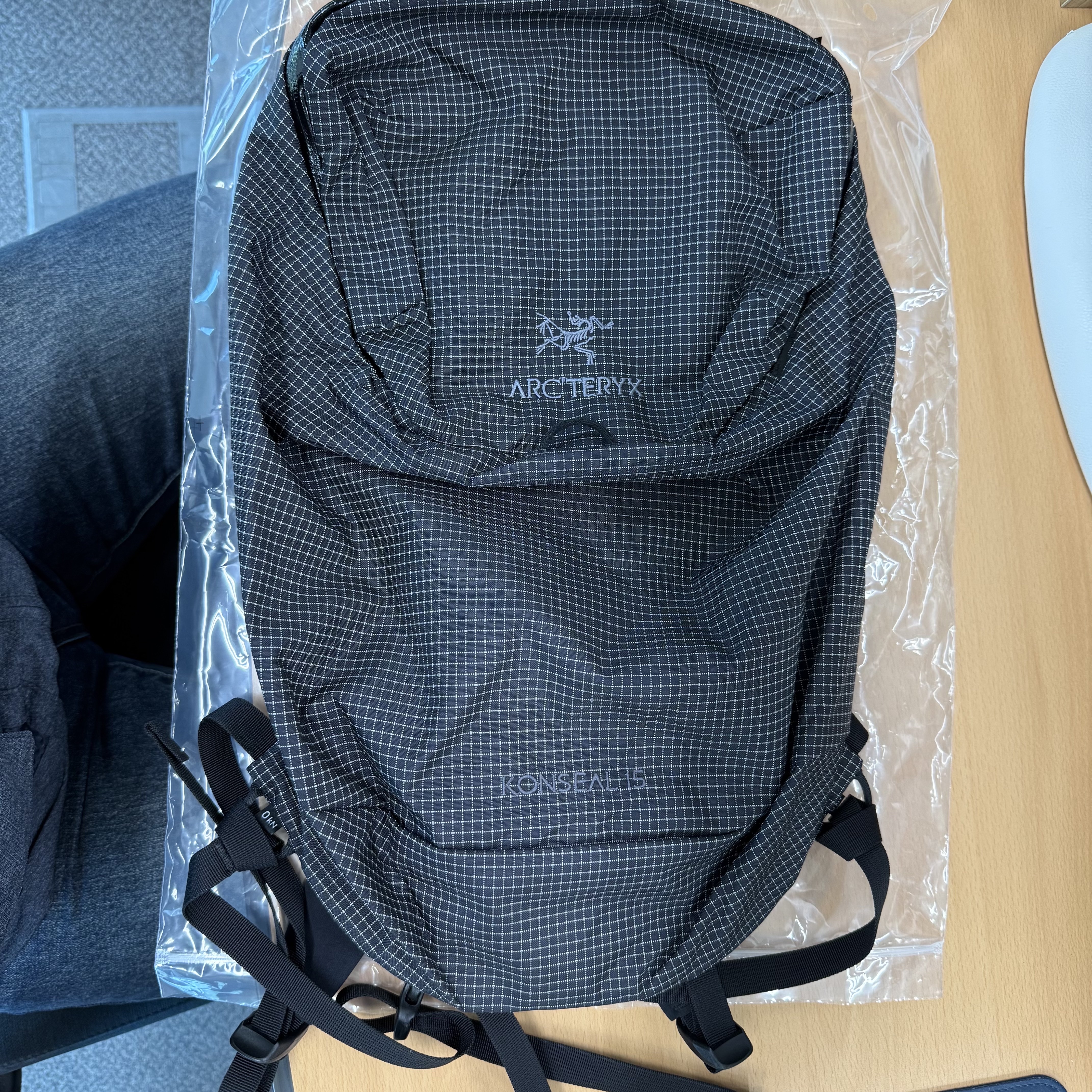 Arc'teryx Konseal 15 Backpack Black 착용 스타일