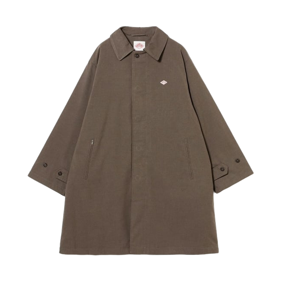 단톤 인슐레이티드 스탠드 칼라 코트 그레이지(Danton Insulated Stand Collar Coat Greige)