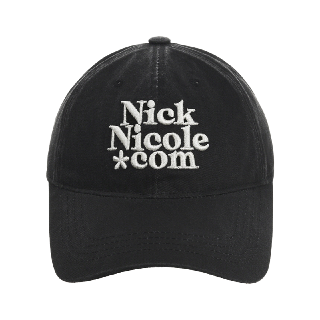 닉앤니콜 NN 닷컴 시그니처 볼 캡 빈티지 블랙 크림(NICK&NICOLE NN Dotcom Signature Ball Cap Vintage Black Cream)