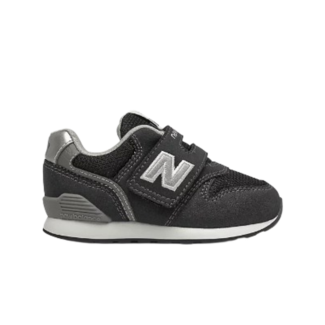IZ996BK3 (TD) New Balance 996 v3 Hook and Loop Black Silver - W Wide
