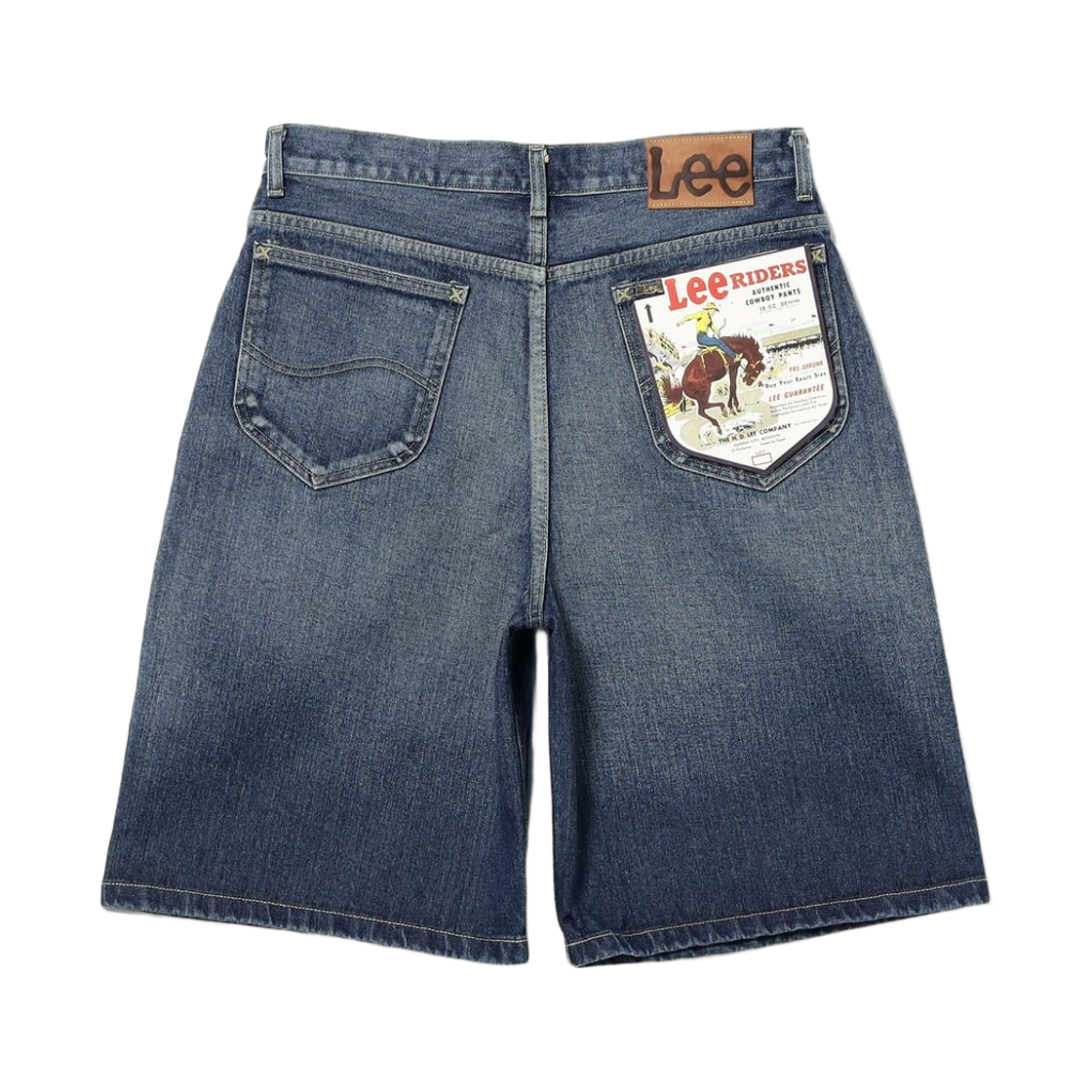 리 와이드 데님 쇼츠 원 워시(Lee Wide Denim Shorts One Wash) - 2