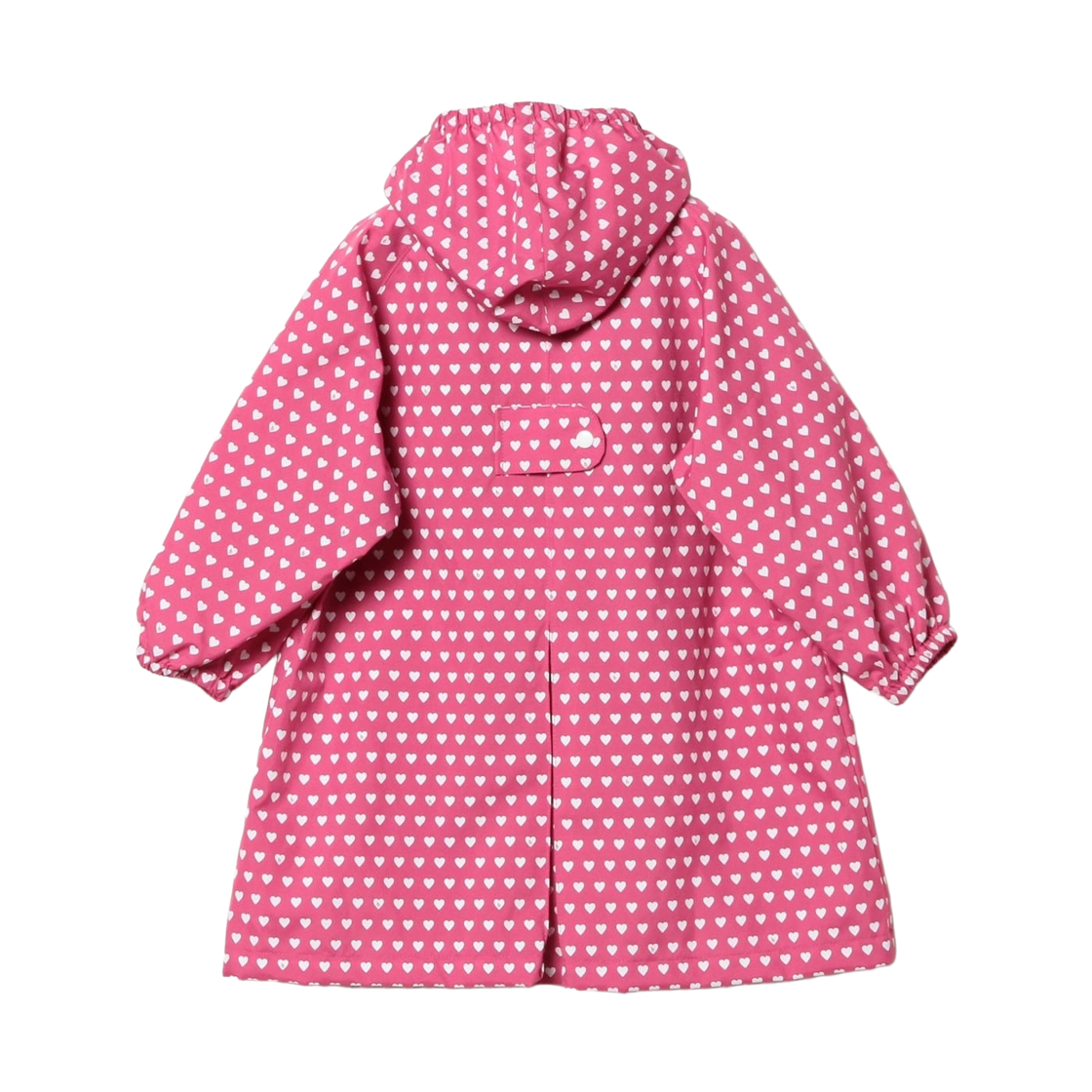 (키즈) 코도모 빔즈 패턴 B 스쿨 백 컴패터블 레인코트 하트 핑크((Kids) Kodomo Beams Pattern B Raincoat Compatible with School Bags Heart Pink) - 2