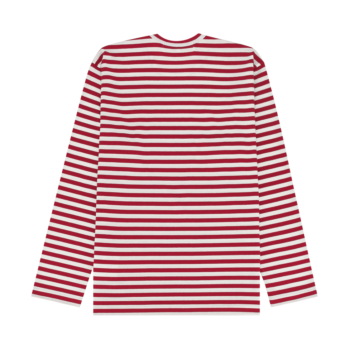 플레이 꼼데가르송 스트라이프 롱슬리브 티셔츠 레드 화이트(Play Comme des Garcons Striped LS T-Shirt Red White) - 2