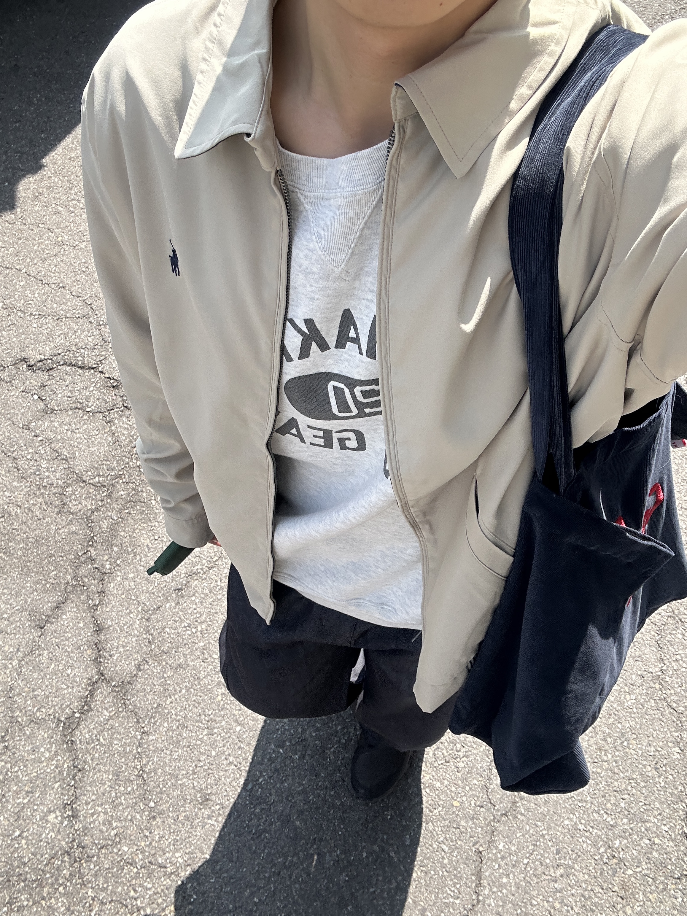 [20% 적립] Polo Ralph Lauren Packable Jacket Stoneware Grey - 25SS 착용 스타일