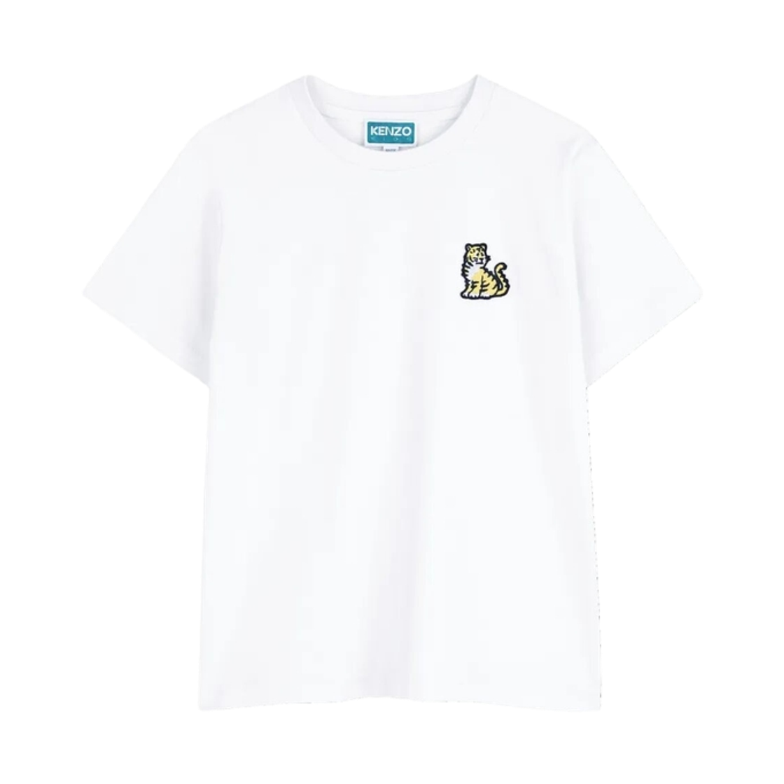 K61700-10P (Kids) Kenzo Kotora Tiger T-Shirt White