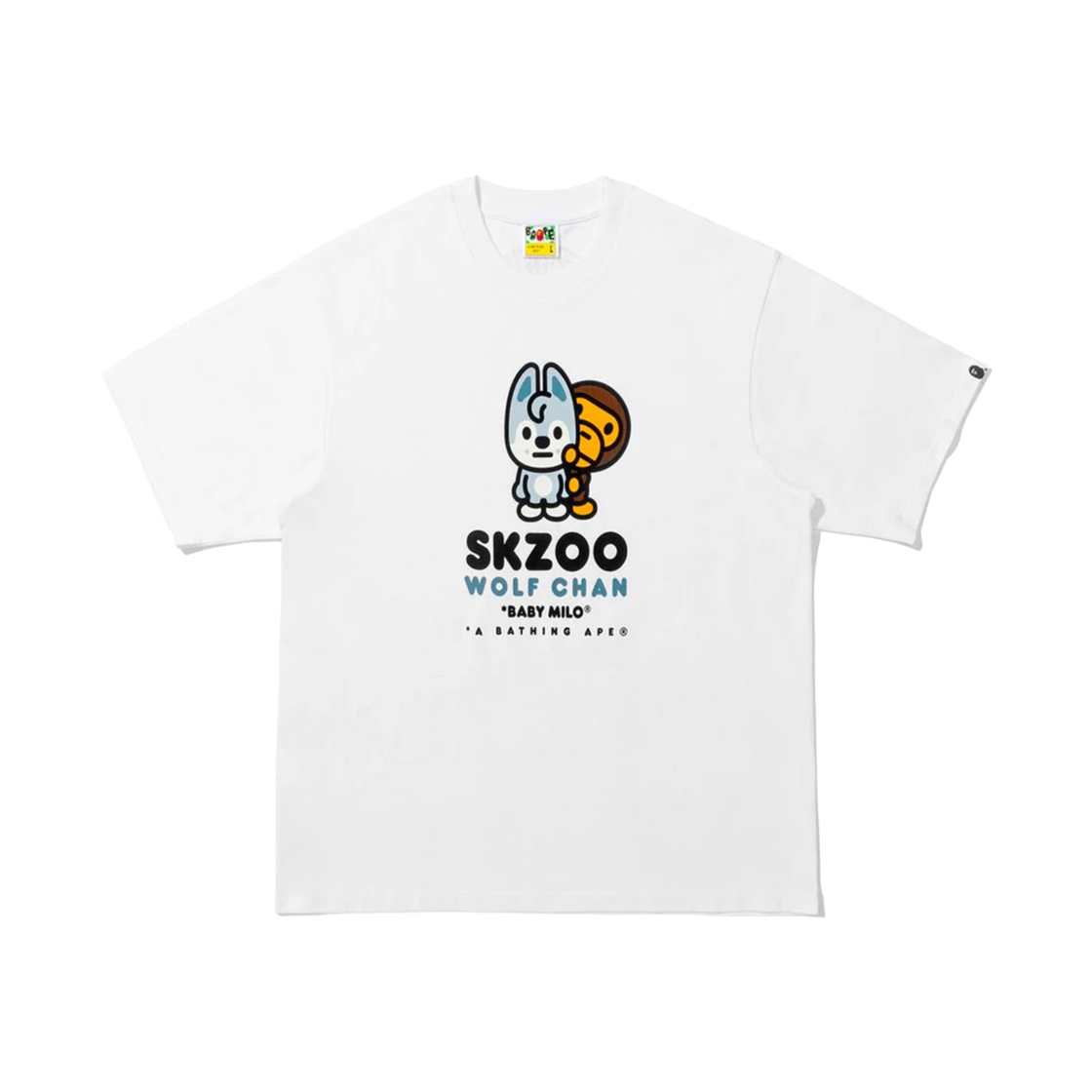 베이프 x 스트레이 키즈 베이비 마일로 티셔츠 방찬(BAPE x Stray Kids Baby Milo T-Shirt Woolf Chan) - 1