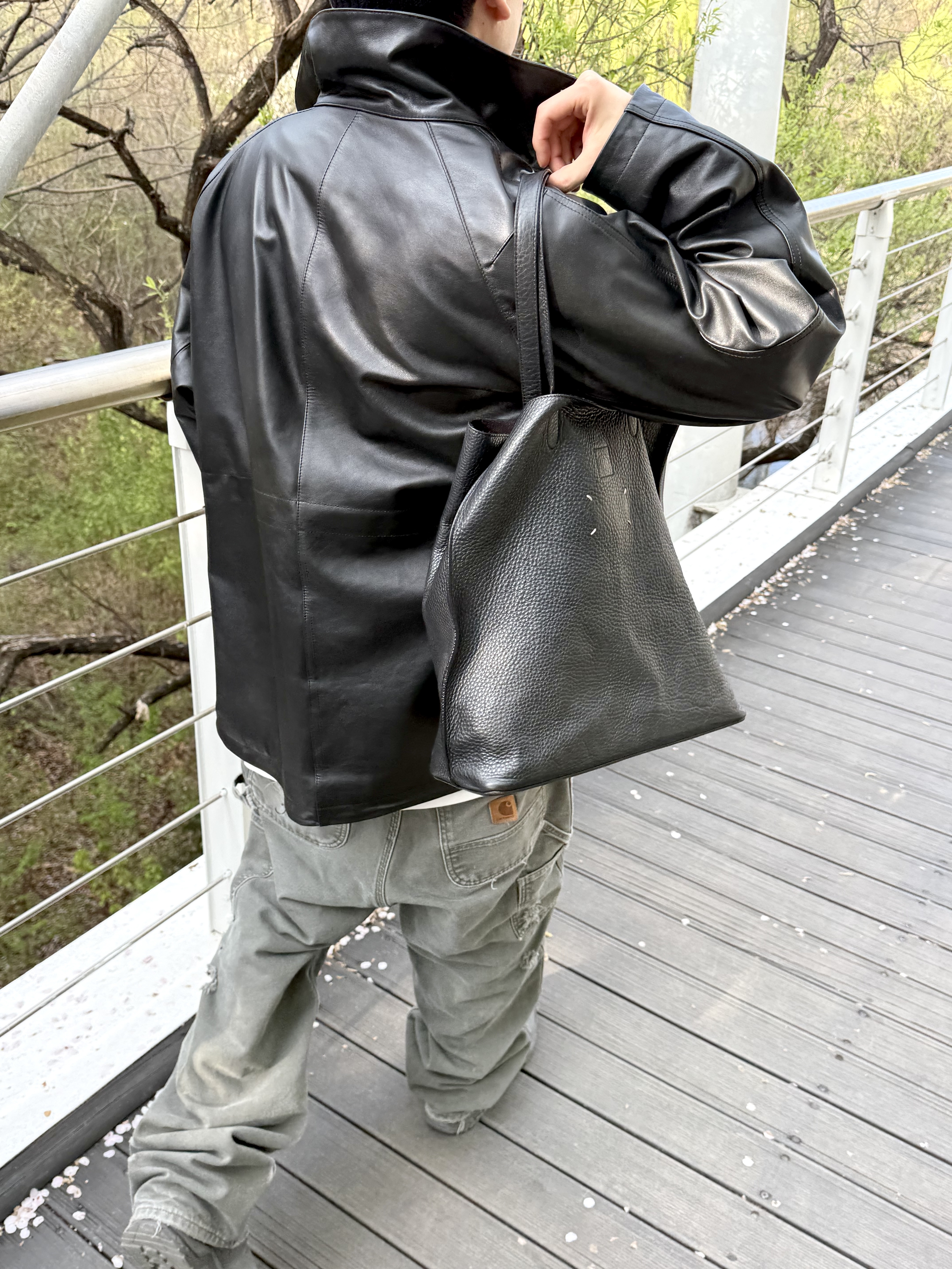 qAp 5-1 Long Sleeve T-Shirt Cream, Salomon x Rier XA Jungle Castlerock 착용 스타일 - 5