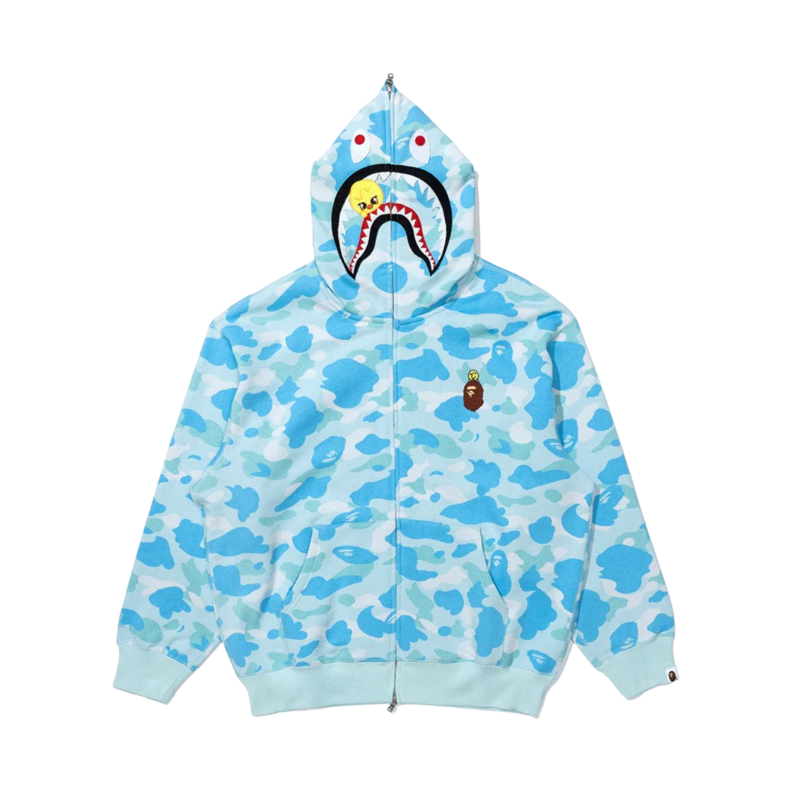베이프 x 스트레이 키즈 샤크 풀 집 후드 필릭스(BAPE x Stray Kids Shark Full Zip Hoodie Bbokari) - 1