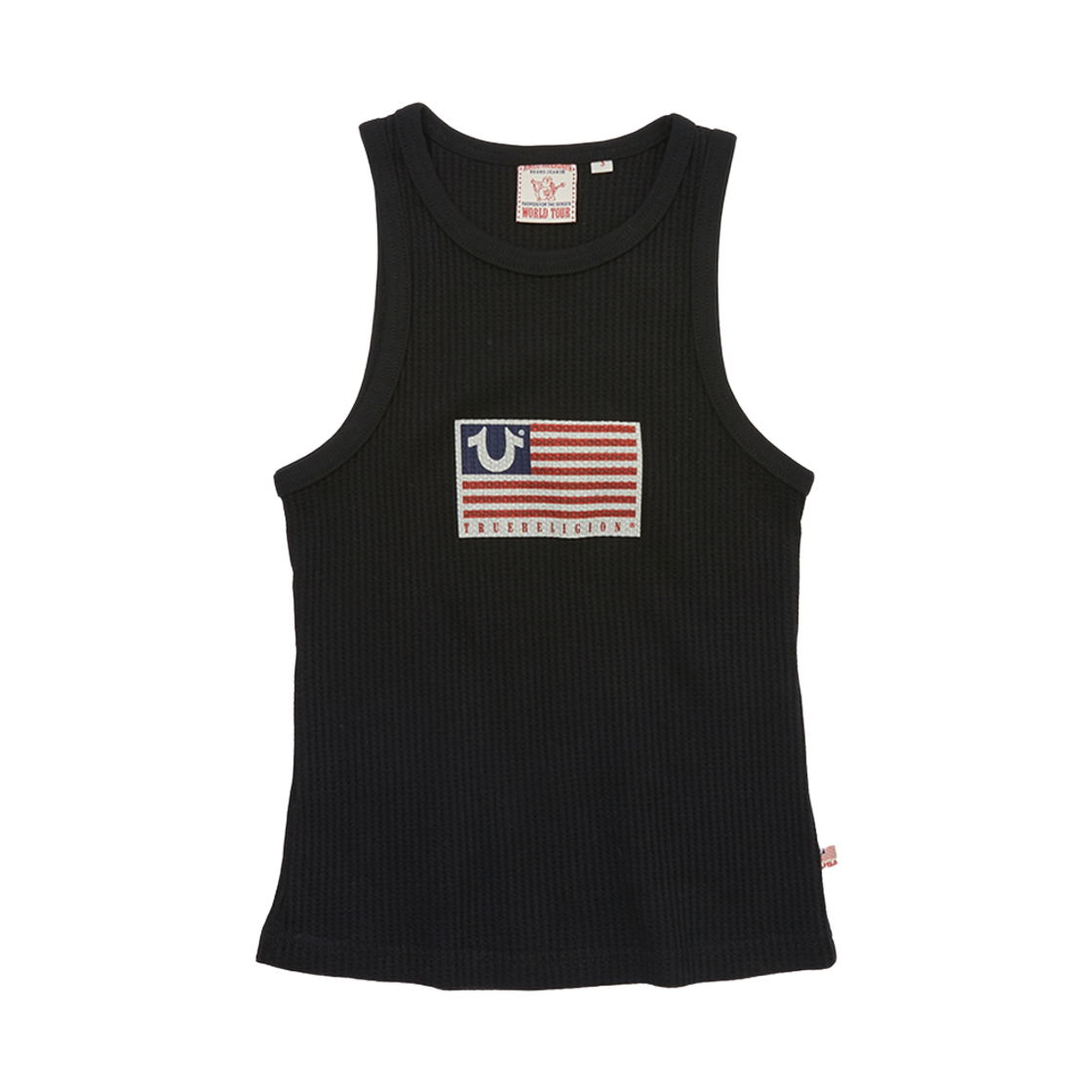 트루릴리젼 올드 글로리 와플 우먼 슬리브니스 블랙(True Religion Old Glory Waffle Women Sleeveless_Black)