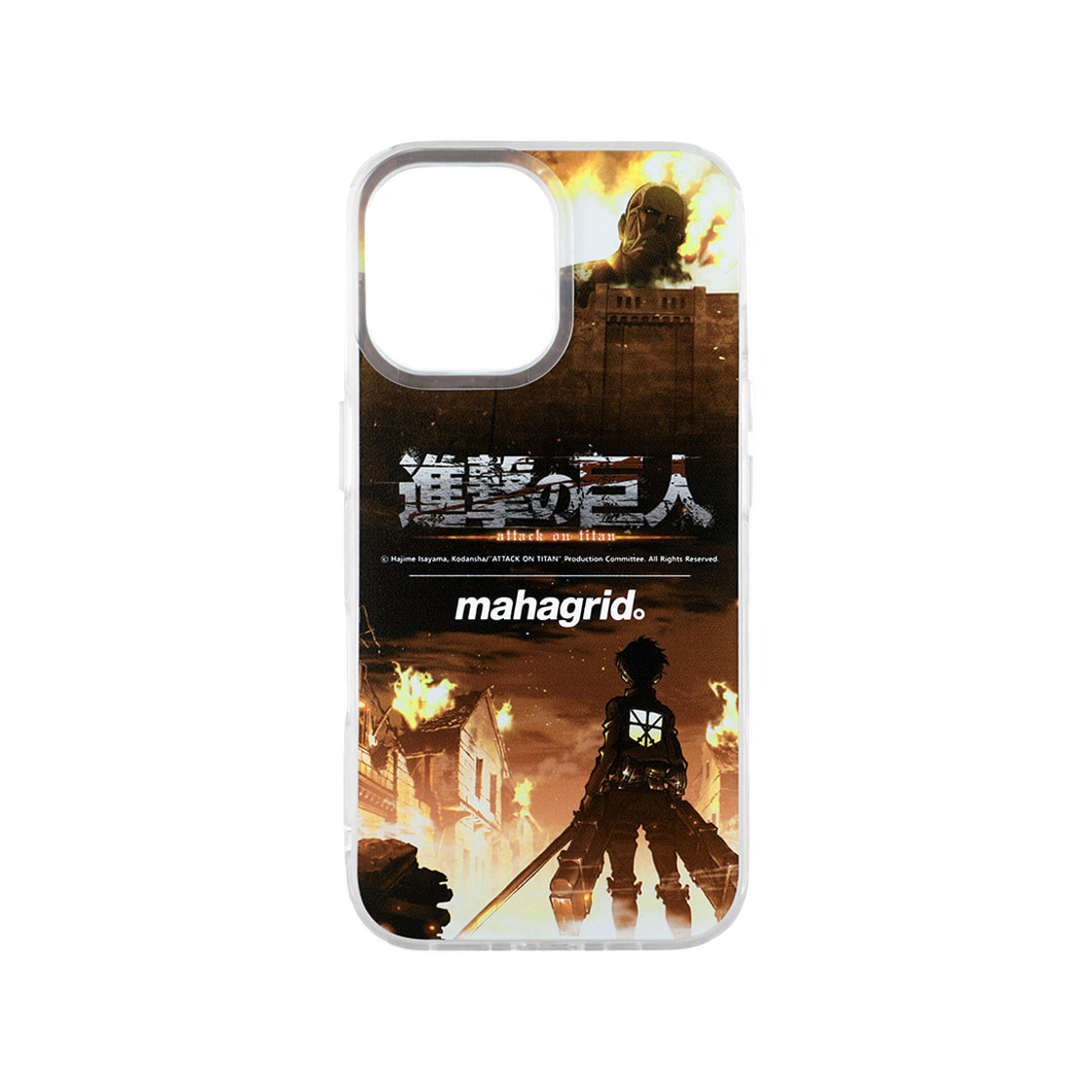 마하그리드 x 진격의 거인 에렌 AOT 아이폰 케이스 멀티(Mahagrid x Attack On Titan Eren AOT iPhone Case Multi)