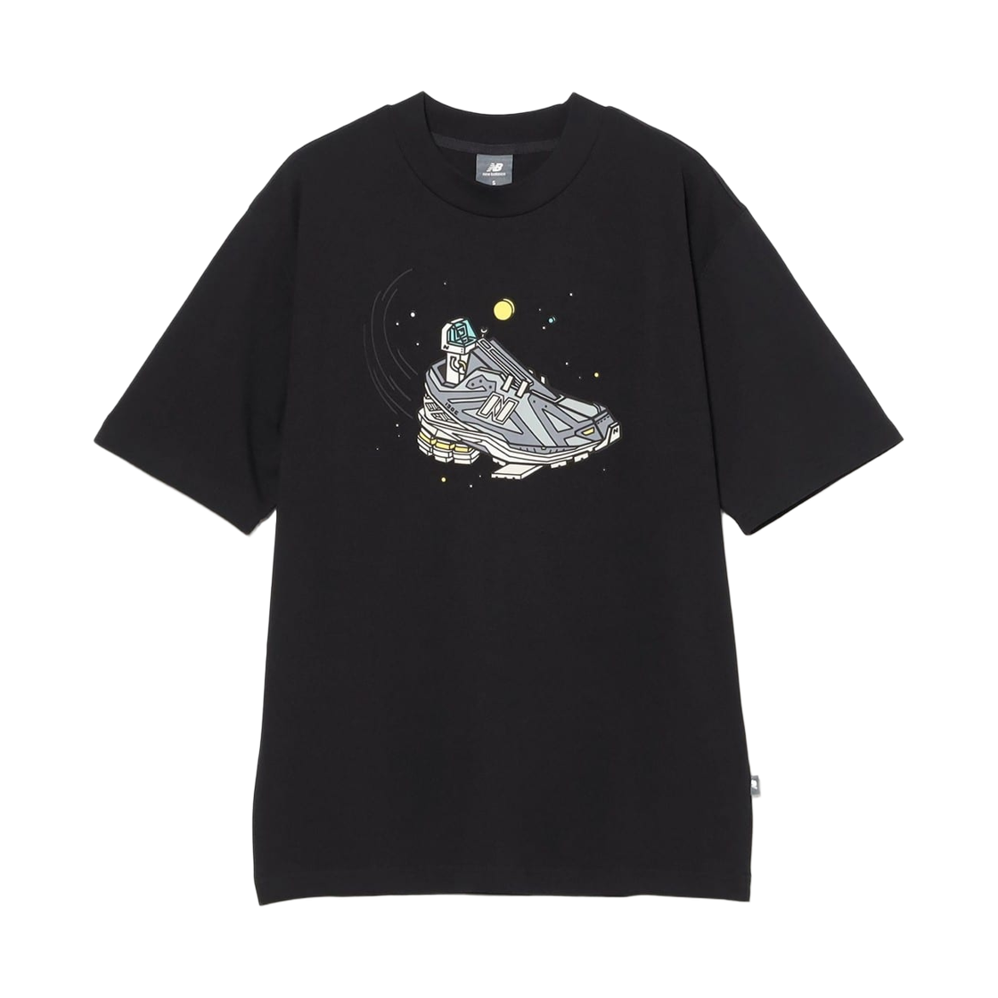 뉴발란스 x 기카 포파 셔틀 티셔츠 블랙(New Balance x Ghica Popa Shuttle T-Shirt Black)
