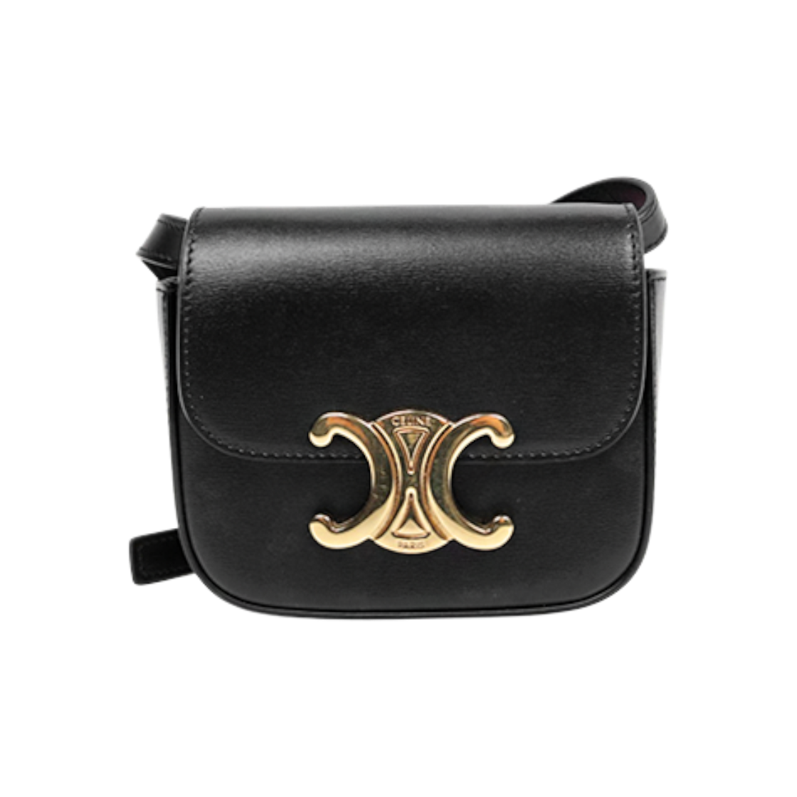 셀린느 블랙 미니 트리오페 클로드백 C-A57136(Celine Black Mini Triomphe Clutch Bag C-A57136)