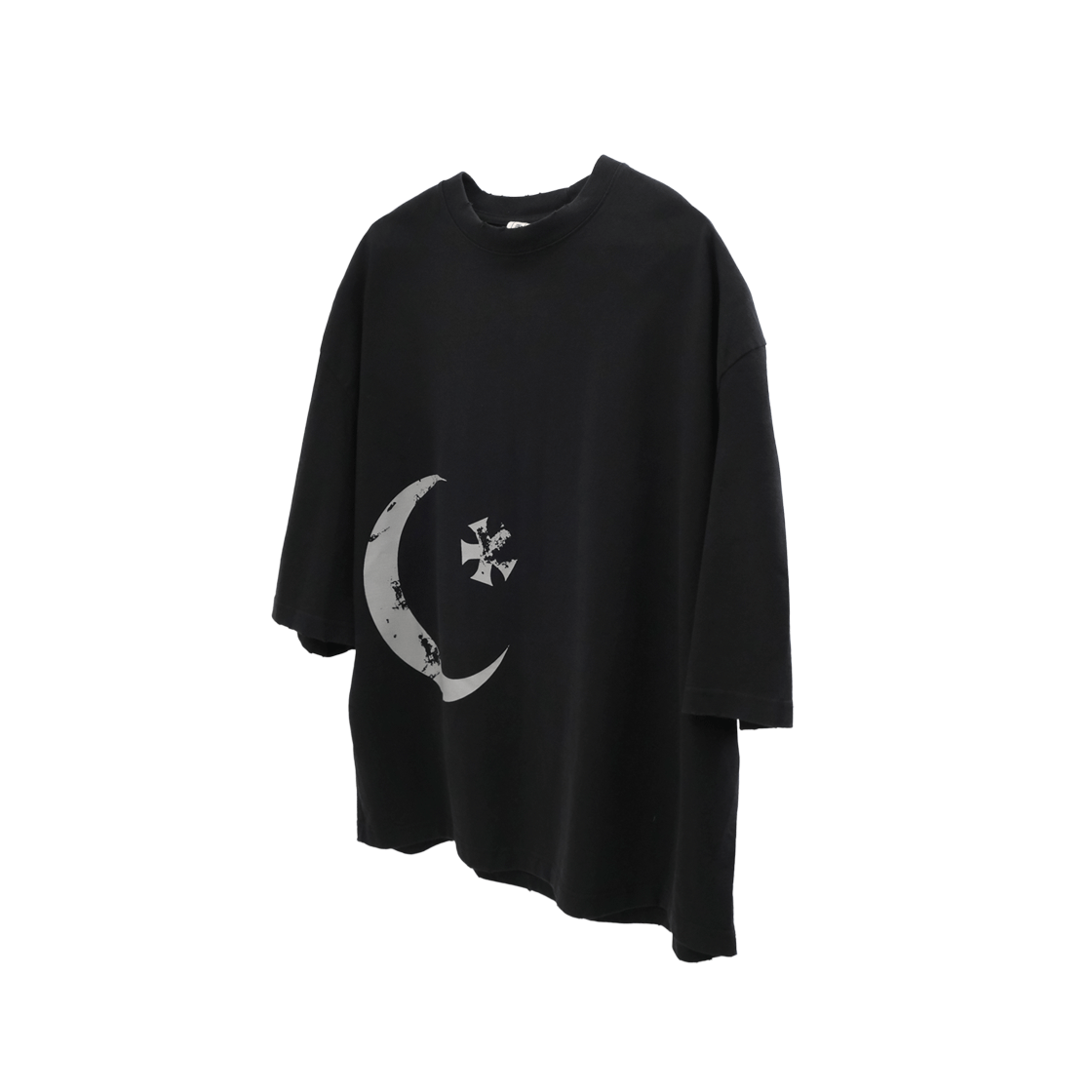 왑웍스 SWP 와이드 크롭 티셔츠 블랙(Wapworks SWP wide crop T Black)