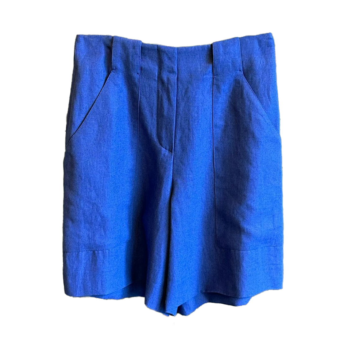 FAL0703-W04G (W) Loro Piana Linen Pocket Pants Blue
