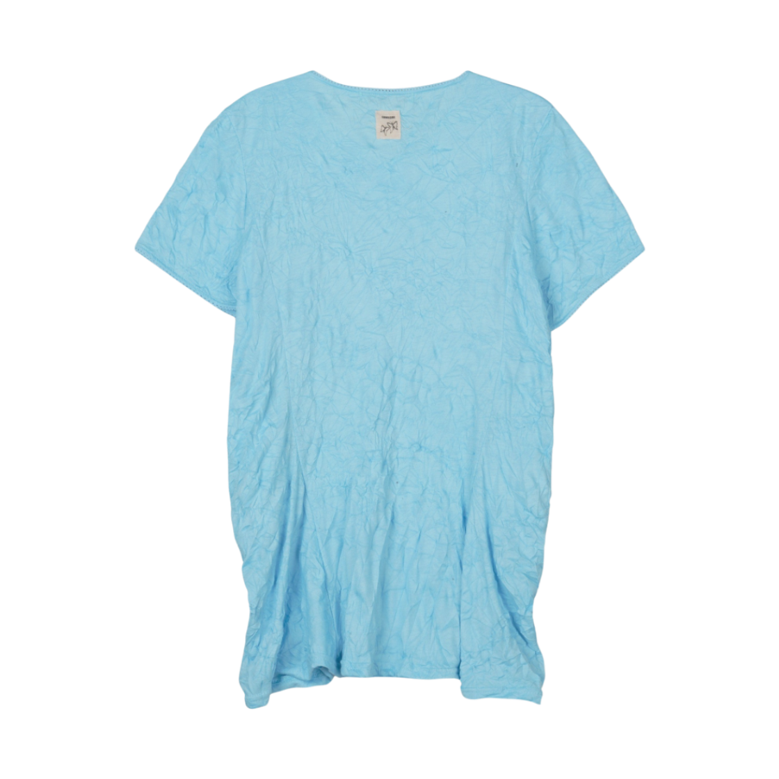 구월십일 레이스 펌프 캡 반팔 티셔츠 스카이블루(GUWOLSIBIL Lace Pump Cap Sleeve Top Skyblue) - 2