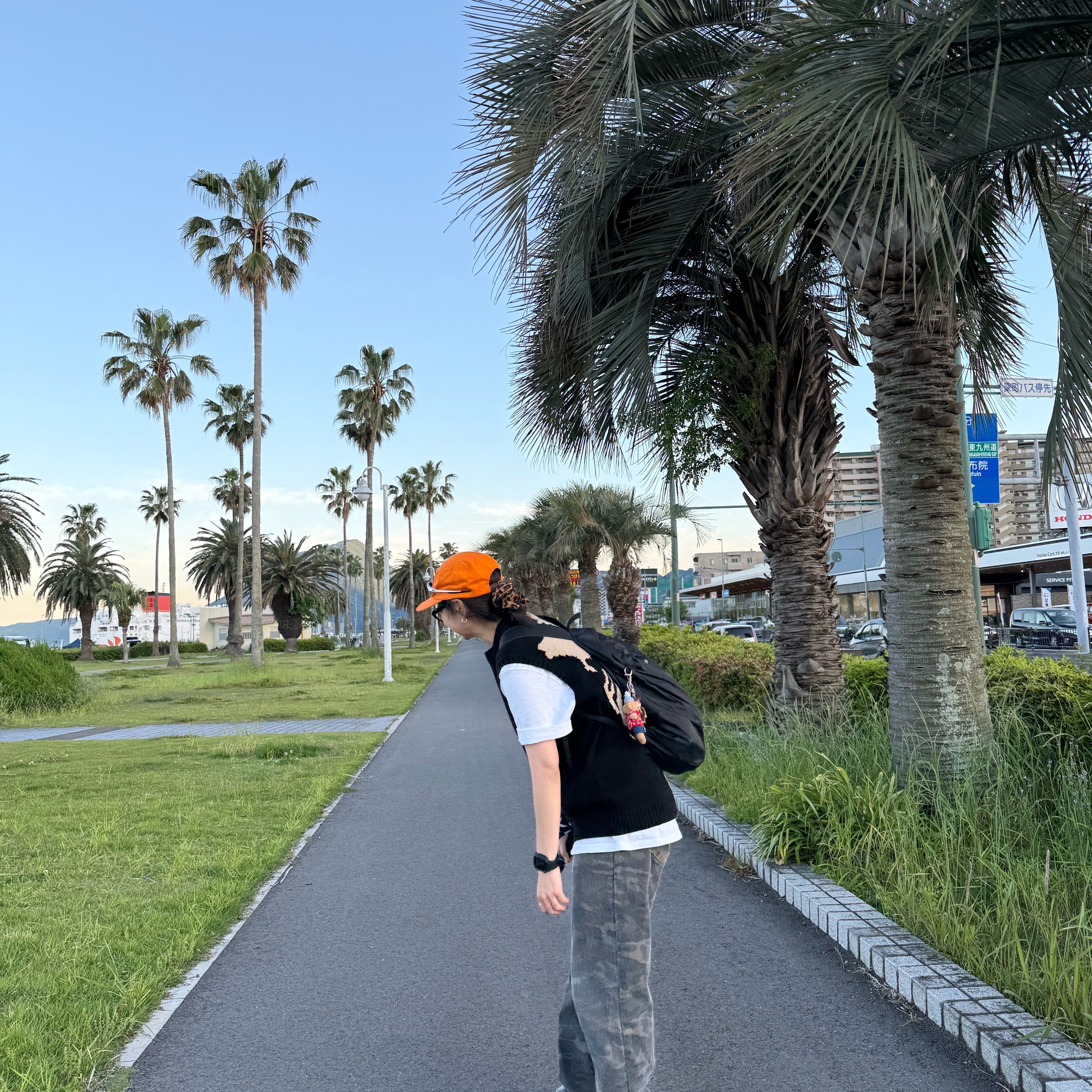 Kapital 5G Wool Bone Vest Black, Supreme Military Camp Cap Orange - 24SS 착용 스타일 - 1