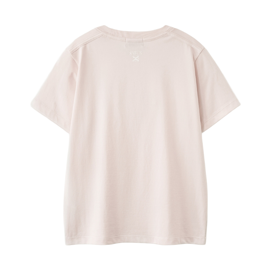 세터 우먼 수피마 베이직 크루넥 반팔 티셔츠 라이트 핑크(SATUR W Supima Basic Crewneck T-Shirt Light Pink) - 2