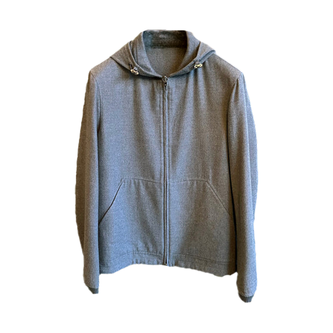 로로 피아나 스트라이프 캐시미어 후드 자켓 그레이(Loro Piana Stripe Cashmere Hooded Jacket Grey) - 2