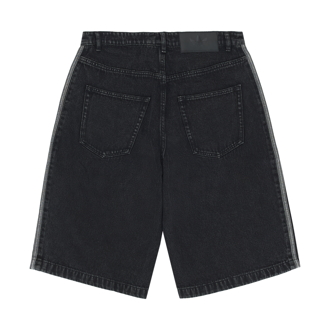아디다스 아디컬러 데님 파이어버드 쇼츠 트루 블랙 데님 - KR 사이즈(Adidas Adicolor Denim Firebird Shorts True Black Denim - KR Sizing) - 2