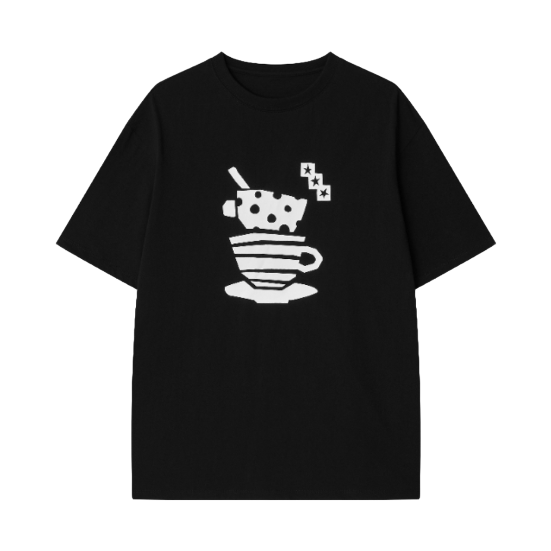 썬릿 티타임 오버 핏 티 블랙(SUNLIT Teatime Over Fit Tee Black)