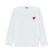 Play Comme des Garcons LS T-Shirt White