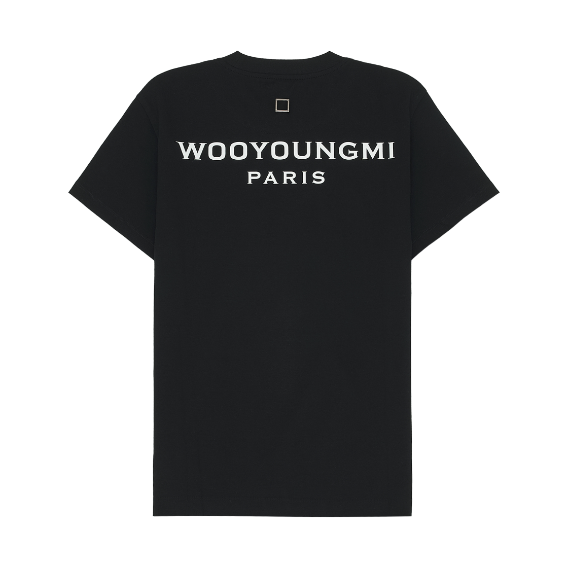 M243TS07708B (W) Wooyoungmi Cotton Back Logo T-Shirt Black - 24FW