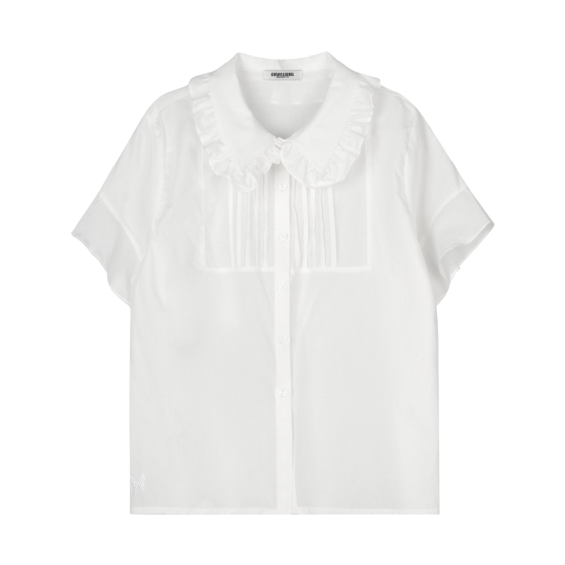 구월십일 보헤미안 아코디언 셔츠 화이트(GUWOLSIBIL Bohemian Accordion Shirt White)