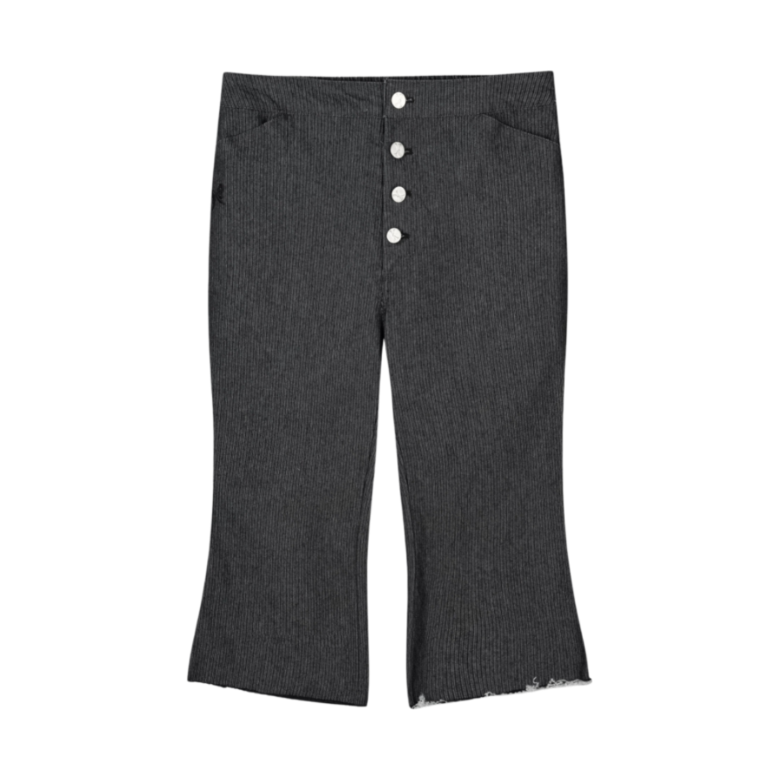 구월십일 7부 스티치 부츠컷 팬츠 블랙(GUWOLSIBIL Three-Quarter Bootcut Jeans Black)