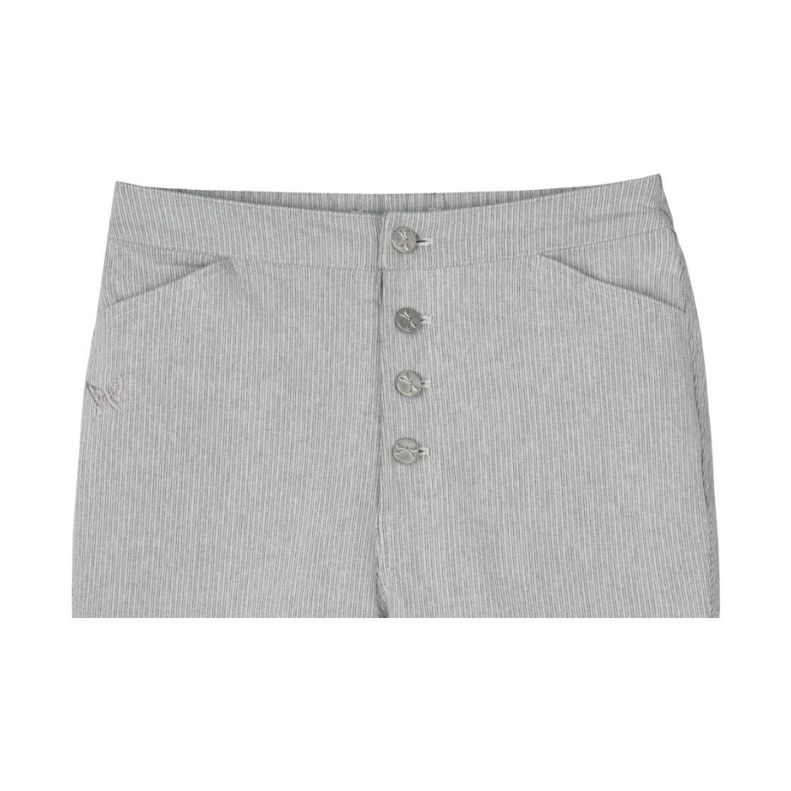 구월십일 7부 스티치 부츠컷 팬츠 라이트 그레이(GUWOLSIBIL Three-Quarter Bootcut Jeans Light Grey) - 3