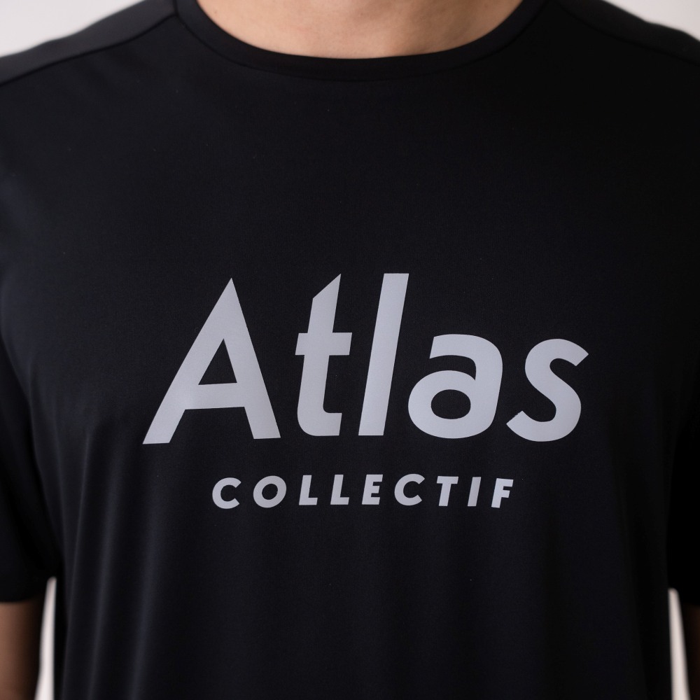 아틀라스 콜렉티프 일루미 트랙스 V2 맨즈 러닝 티셔츠 블랙(Atlas COLLECTIF Illumi Trax V2 MENS Running T-Shirt BK) - 3
