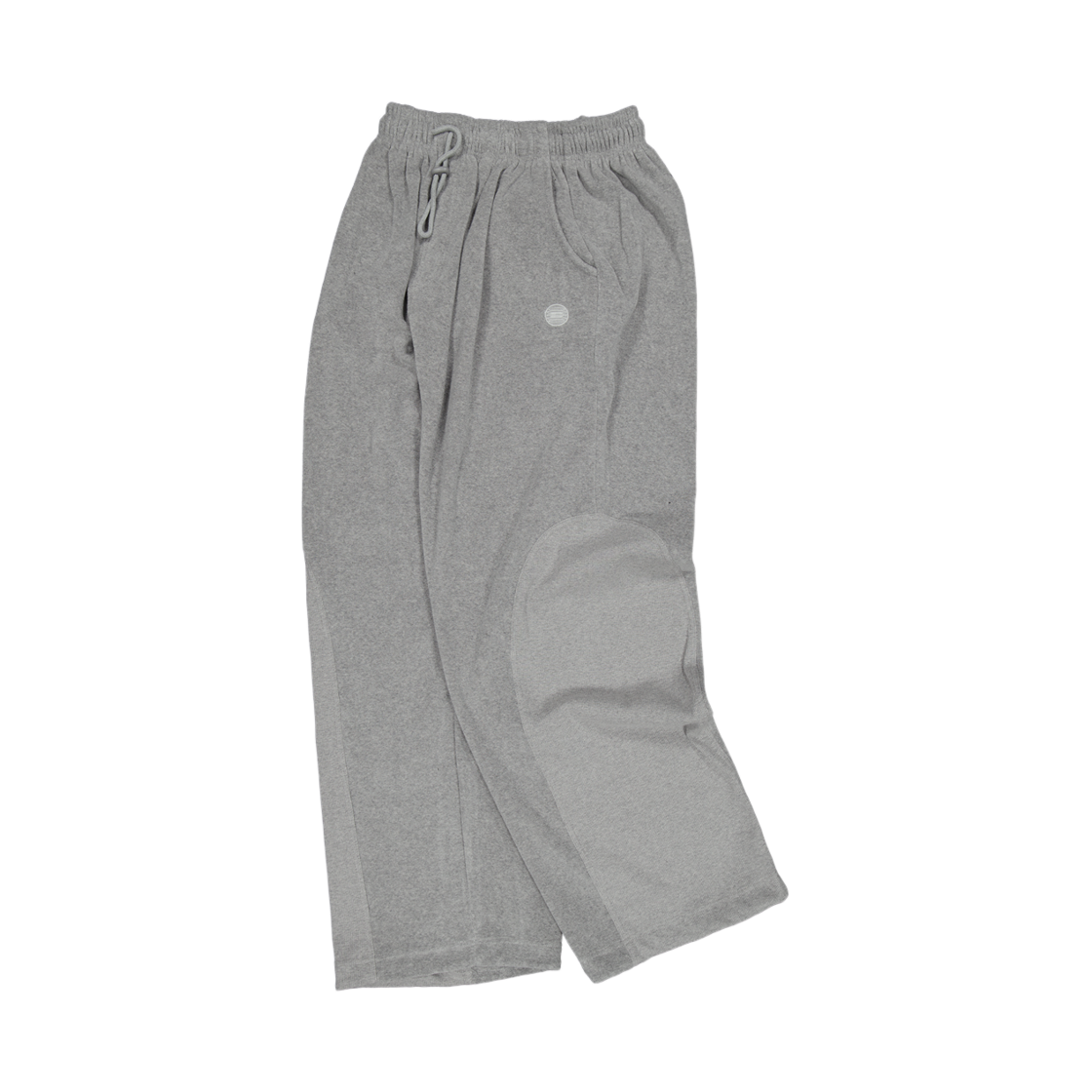 언더마이카 무.185 서클 로고 배기 테리 팬츠 멜란지 그레이(Undermycar Mu.185 Circle Logo Baggy Terry Pants Melange Gray) - 2