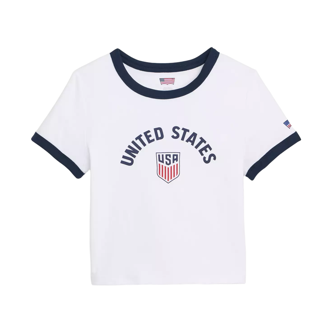 006GB0000 (W) Levi's U.S. Soccer Mini Ringer T-Shirt White