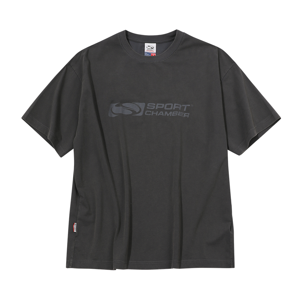 스포츠챔버 워싱 플래시 티셔츠 차콜(SPORT CHAMBER Washed Flash T-Shirt Charcoal)