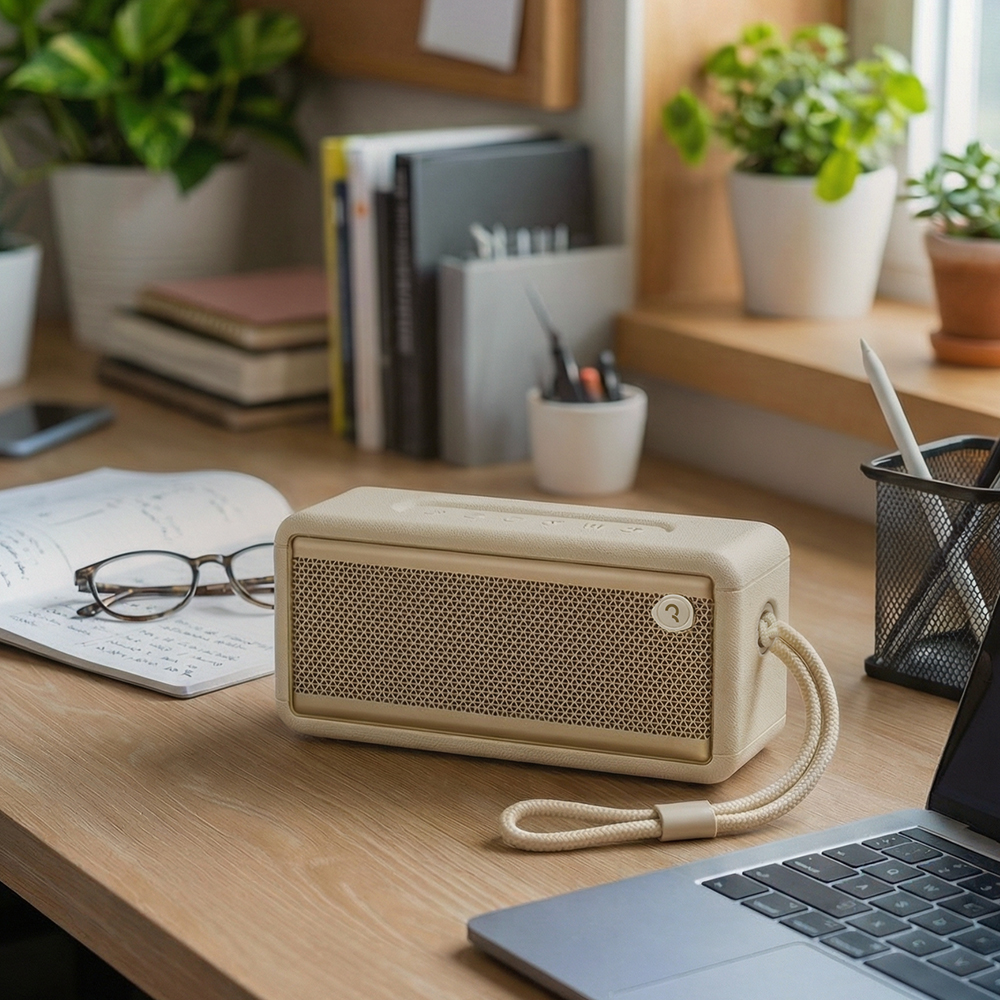 로이체 사운드마스터 TWS 스테레오 무선 블루투스 스피커(Royche SoundMaster: Retro Design TWS True Wireless Stereo Bluetooth Speaker (BTS-700)) - 6