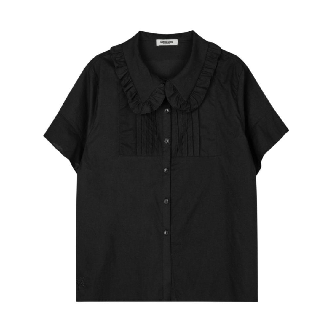 구월십일 보헤미안 아코디언 셔츠 블랙(GUWOLSIBIL Bohemian Accordion Shirt Black)