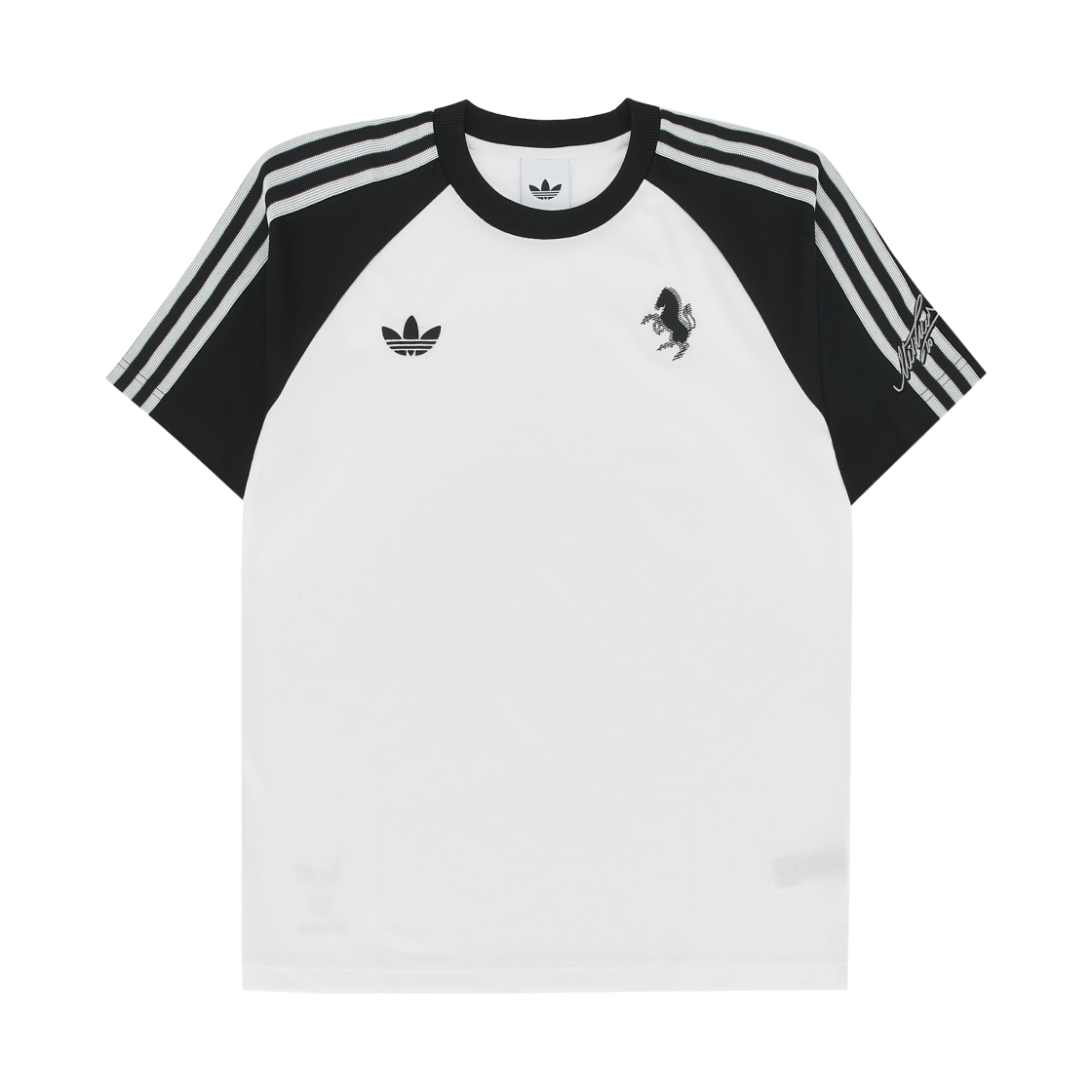 아디다스 유벤투스 FC 오리지널스 티셔츠 코어 화이트 - US 사이즈 (논 마킹 버전)(Adidas Juventus FC Originals T-Shirt Core White - US Sizing (Non Marking Ver.)) - 1