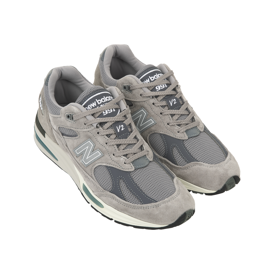 뉴발란스 991v2 메이드 인 UK 락 릿지 알로이 실버(New Balance 991v2 Made in UK Rock Ridge Alloy Silver) - 4