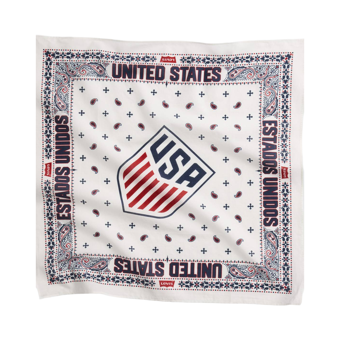 리바이스 U.S. 사커 반다나 화이트(Levi's U.S. Soccer Bandana White)