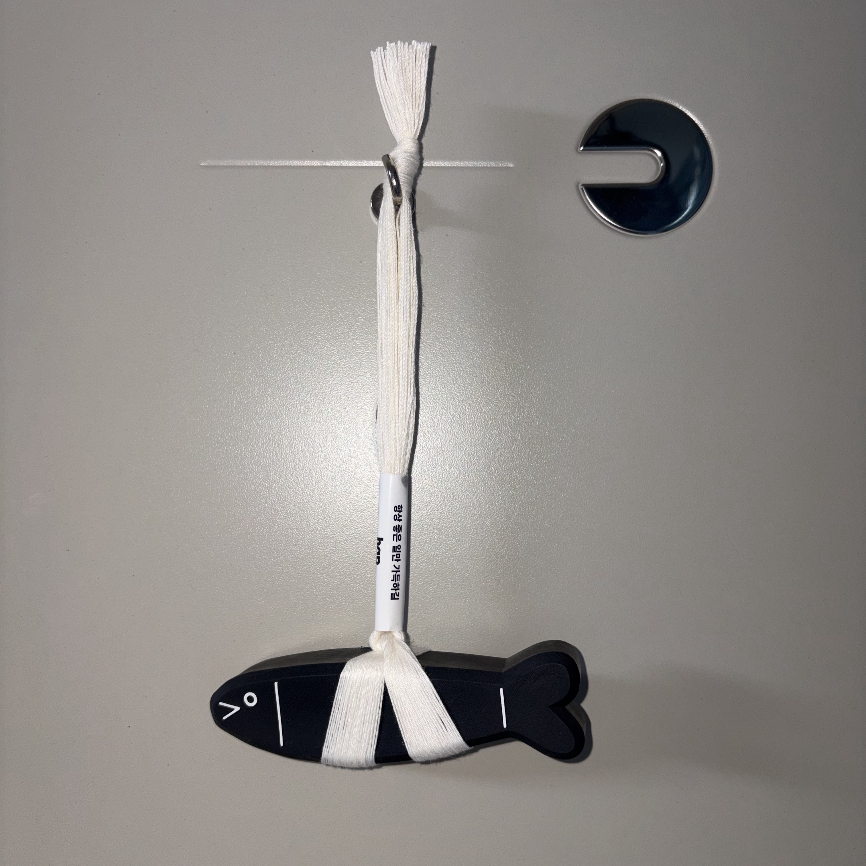 [KREAM 단독][선물 포장] HAP Luck pollack ornaments black 착용 스타일