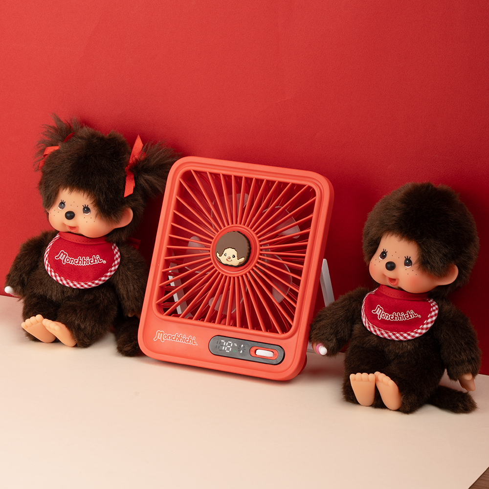 로이체 몬치치 충전식 100단 풍속조절 탁상용 데스크팬 선풍기(Royche Monchhichi Edition: 100-Level Adjustable Speed Rechargeable Desk Fan) - 2