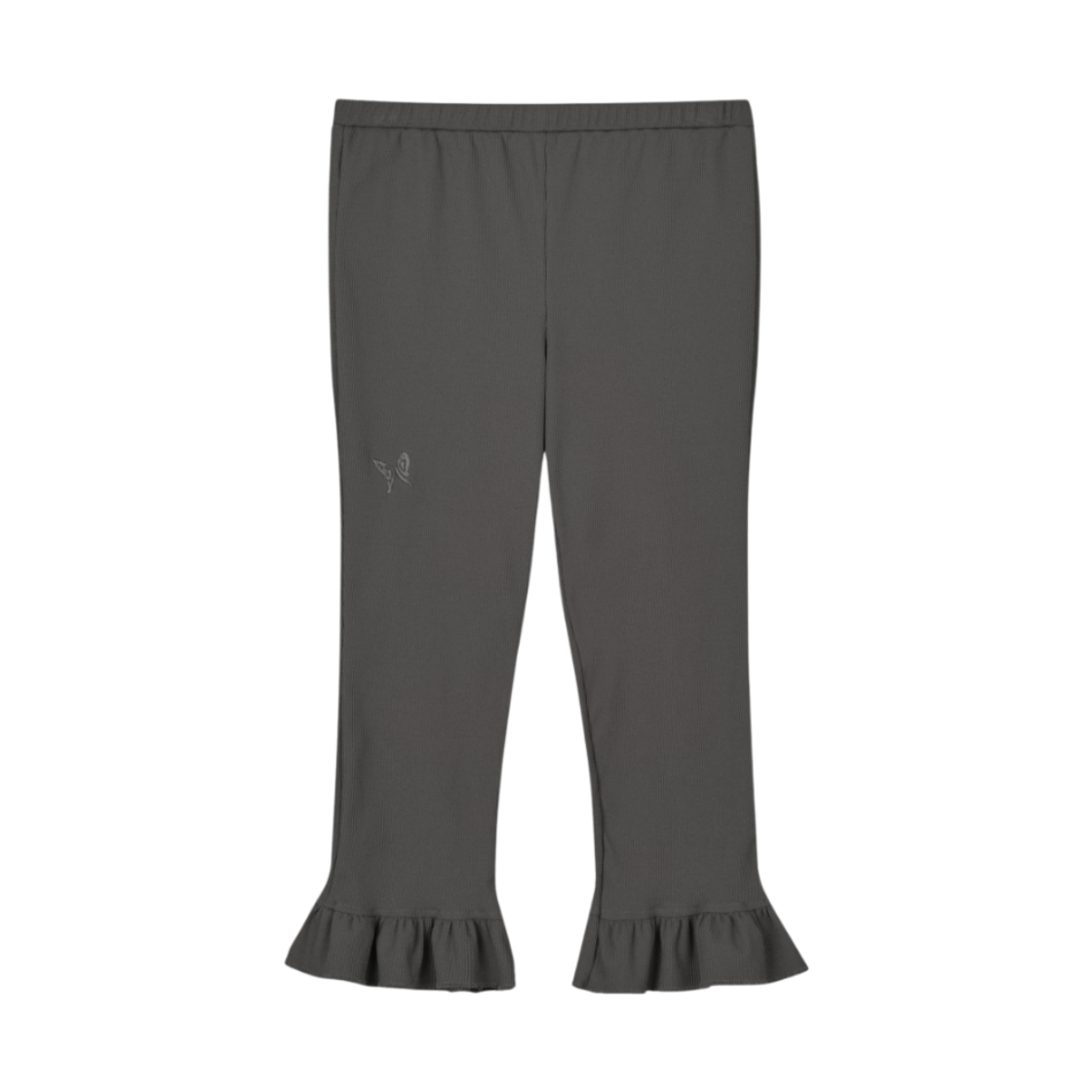 구월십일 7부 프릴 레깅스 차콜(GUWOLSIBIL Three-Quarter Frill Leggings Charcoal)