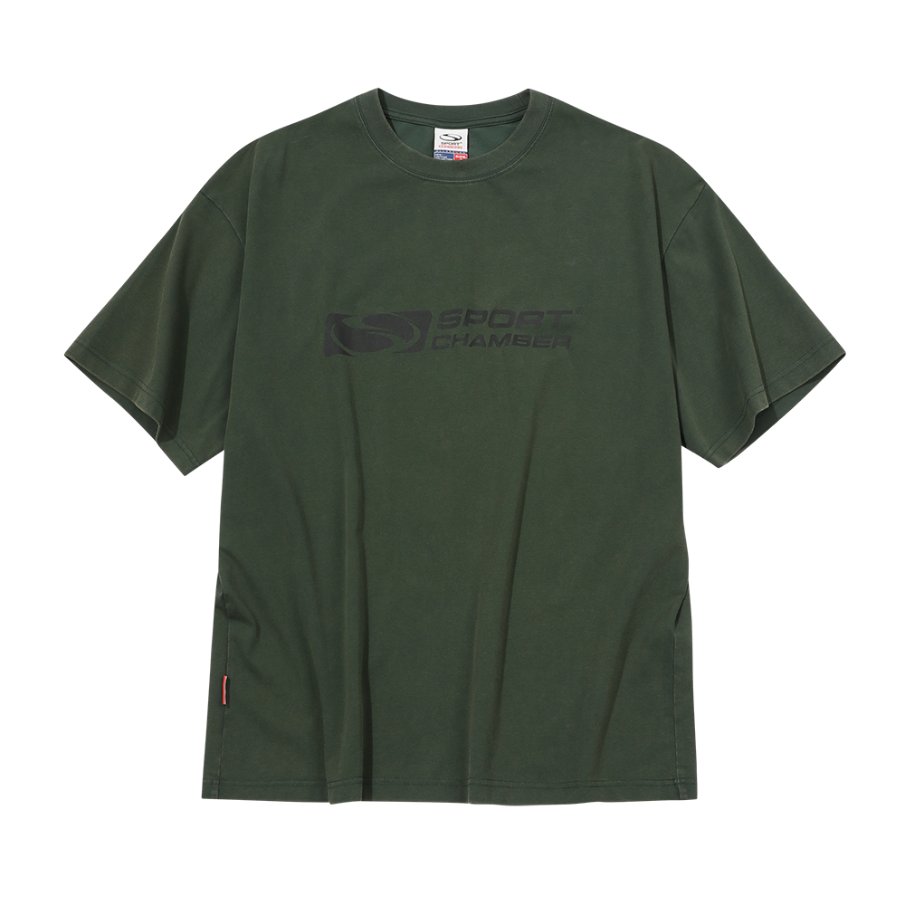 스포츠챔버 워싱 플래시 티셔츠 딥 그린(SPORT CHAMBER Washed Flash T-Shirt Deep Green)