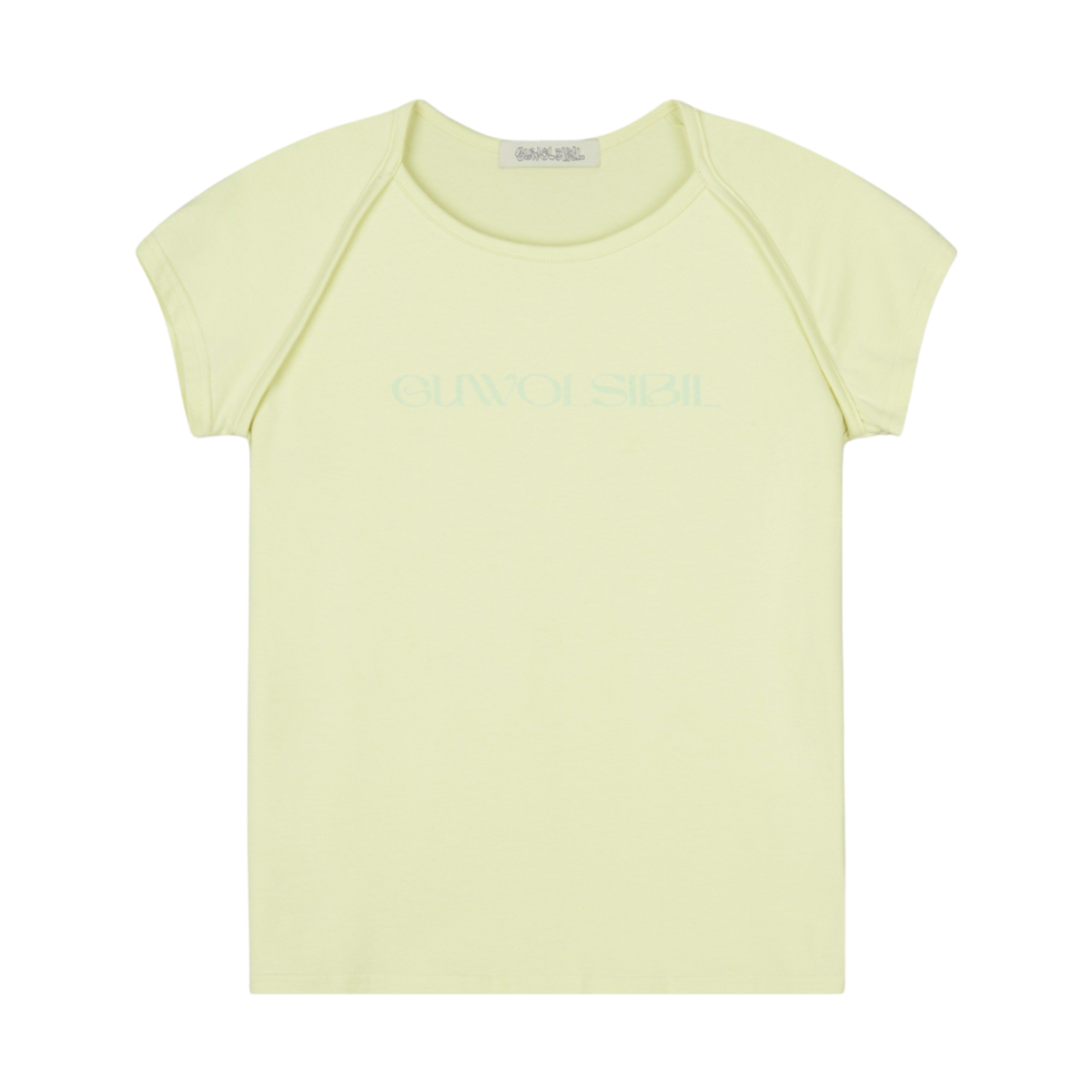 구월십일 볼레로 반팔 티셔츠 레몬(GUWOLSIBIL Bolero Short Sleeve Top Lemon)