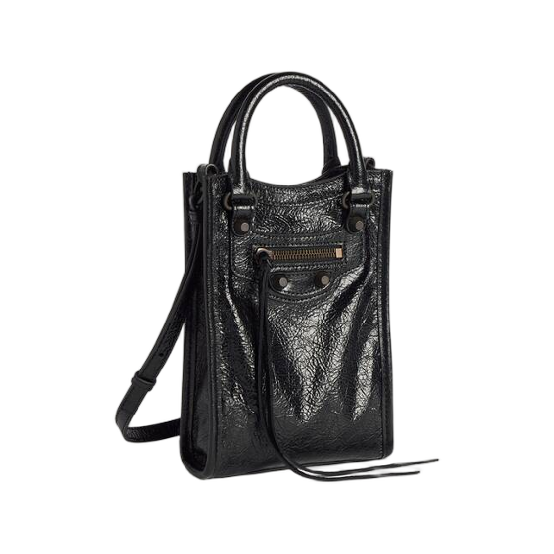 발렌시아가 르 시티 토트 폰 홀더 블랙(Balenciaga Le City Tote Phone Holder Black) - 2