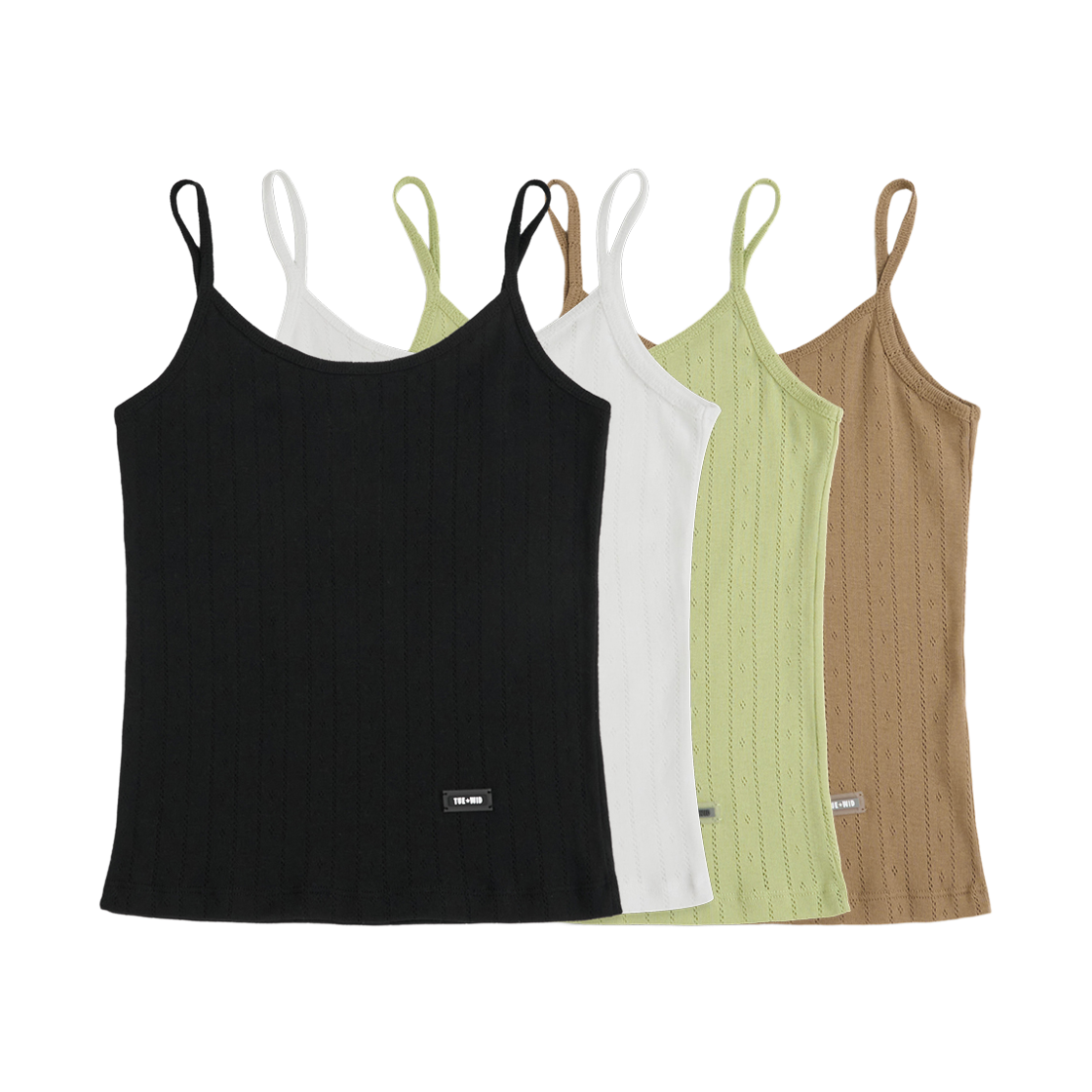 투위드 니트 캐미솔 나시(Tuewid Ribbed Sleeveless Tuewid Knit)