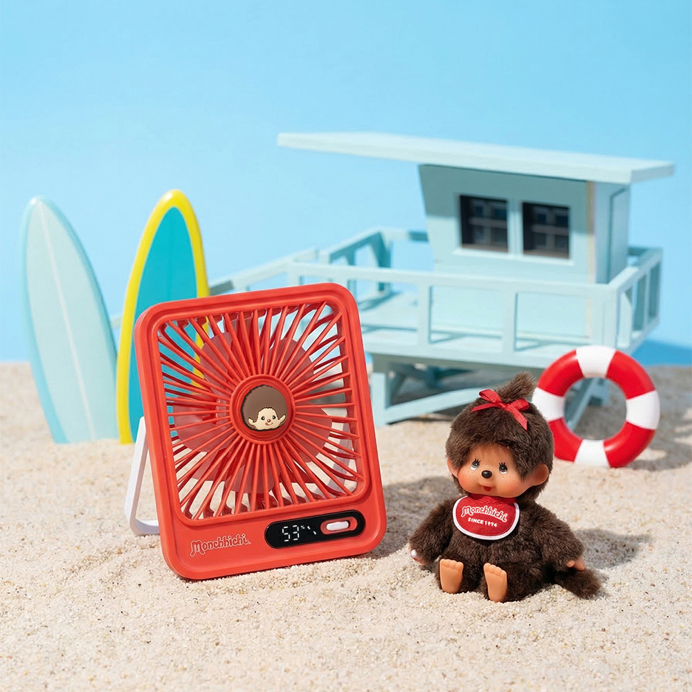 로이체 몬치치 충전식 100단 풍속조절 탁상용 데스크팬 선풍기(Royche Monchhichi Edition: 100-Level Adjustable Speed Rechargeable Desk Fan) - 5