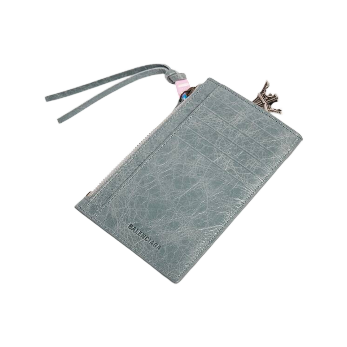 발렌시아가 르 시티 롱 코인 앤 카드 홀더 블루 그레이(Balenciaga Le City Long Coin and Card Holder Blue Grey) - 2