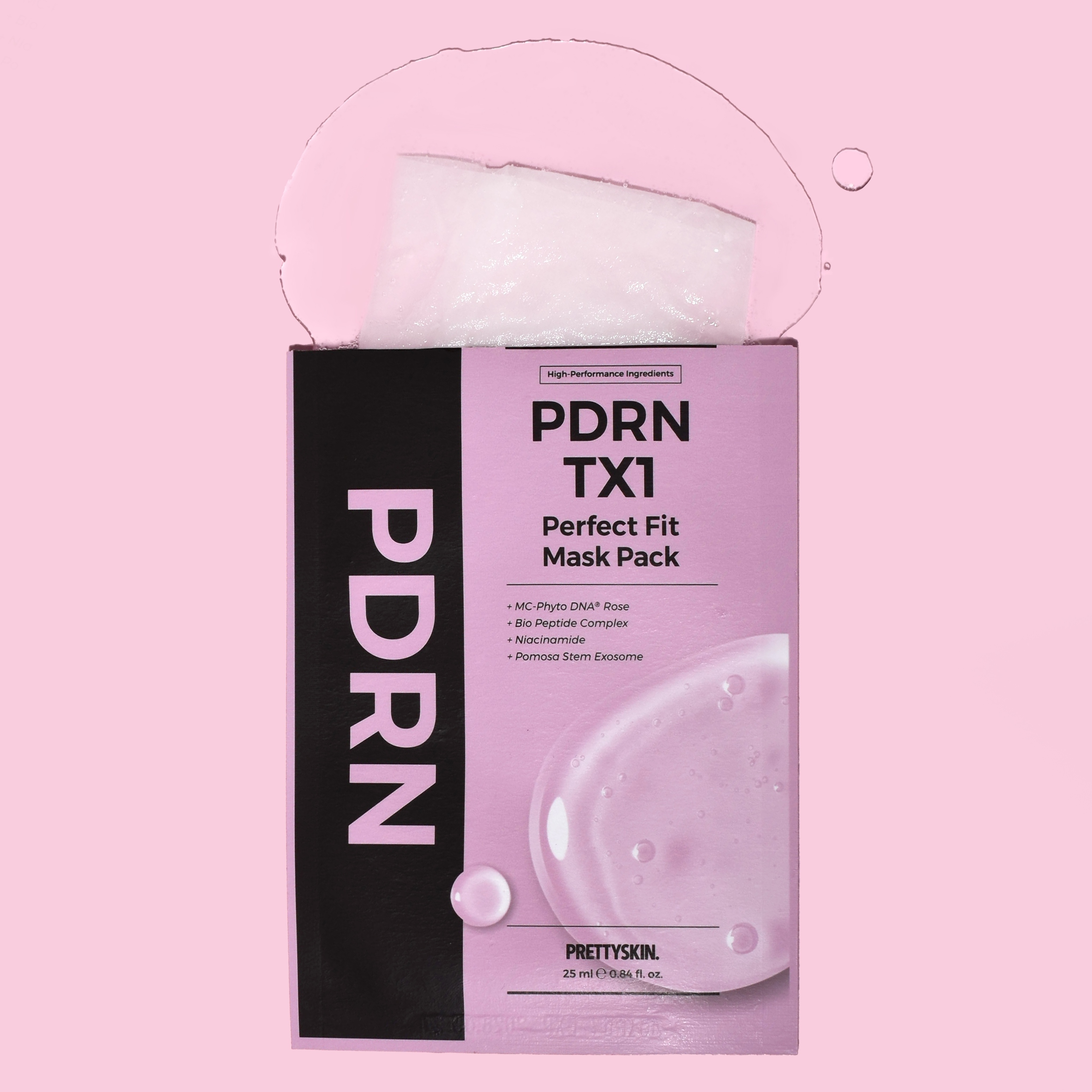 PRETTYSKIN PDRN TX1 PERFECT FIT MASK PACK 착용 스타일 - 3