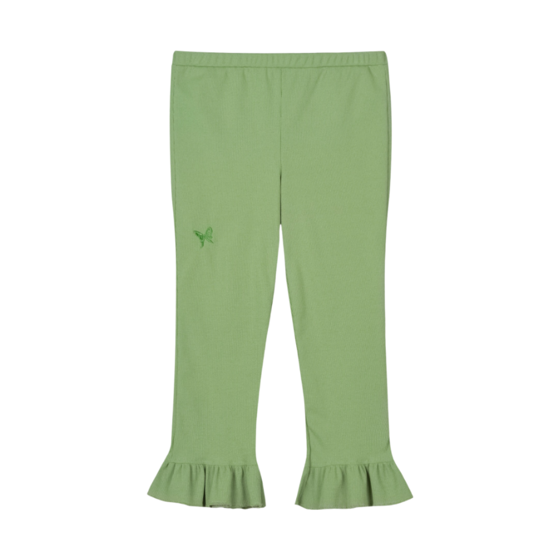 구월십일 7부 프릴 레깅스 그린(GUWOLSIBIL Three-Quarter Frill Leggings Green)